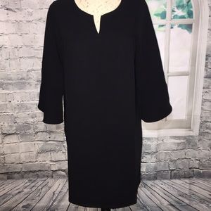 Madewell Black Dress Small Bell Flare Sleeves